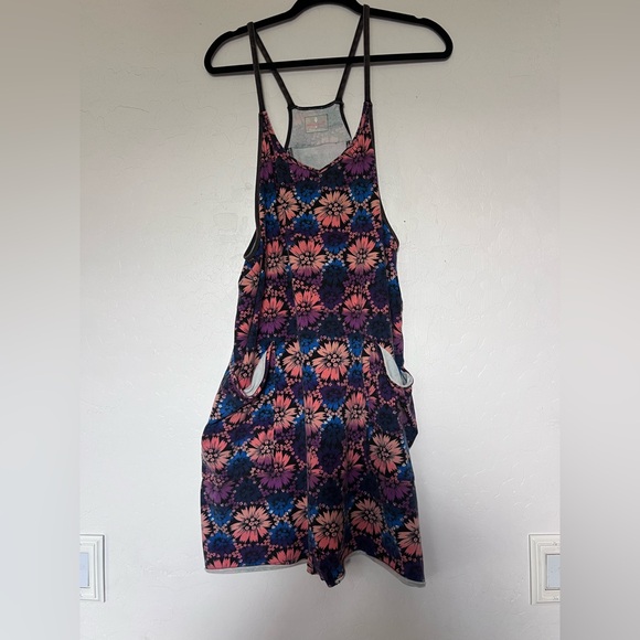 FP Movement by Free People Floral Jumpsuit - Purple and Orange - Picture 6 of 6